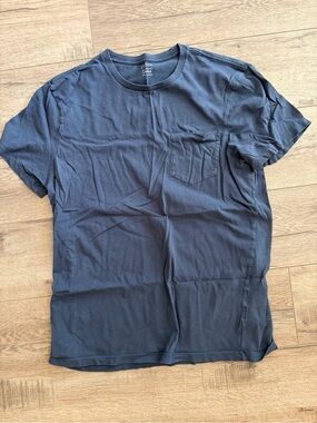 J. Crew Short-Sleeve Pocket Tee - Navy Blue